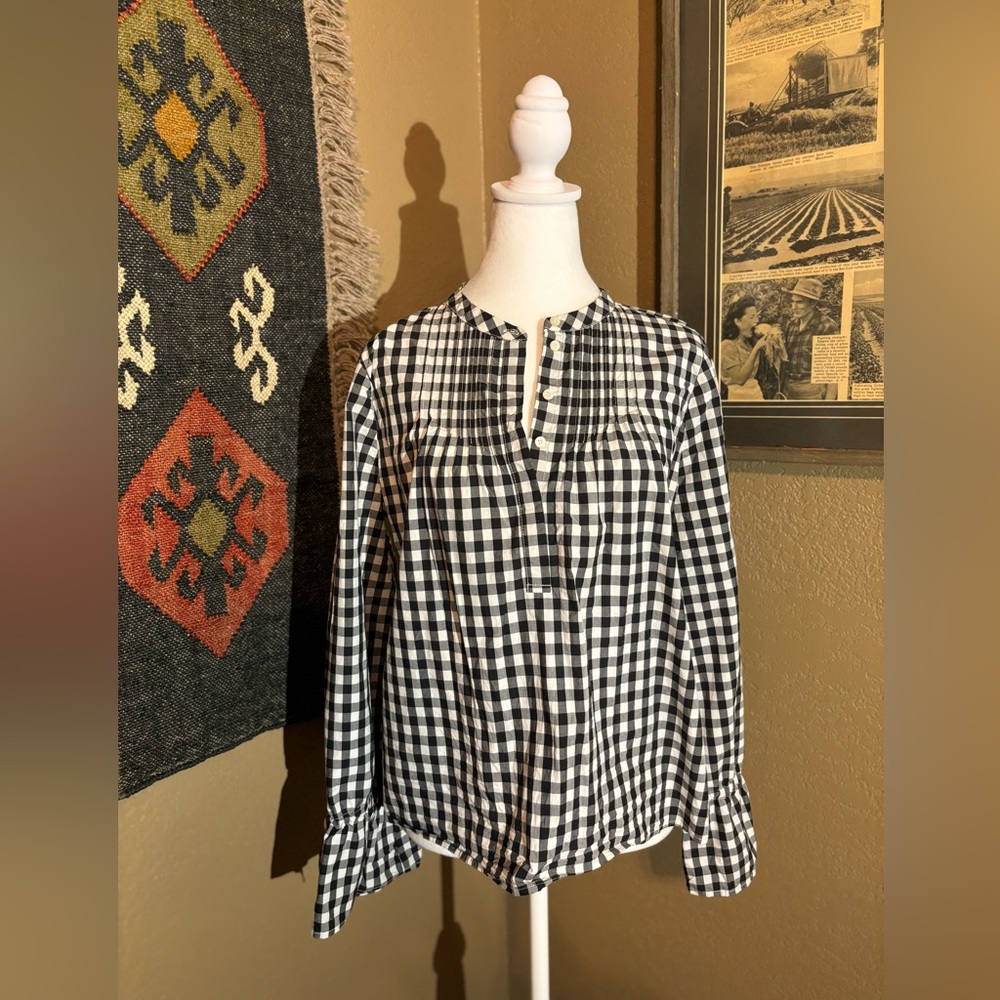 Gingham Top J. Crew